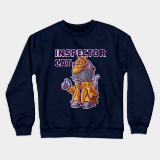 Inspector cat Crewneck Sweatshirt